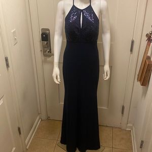 Women Blue Maxi wedding guests dress, size:6. Brand new